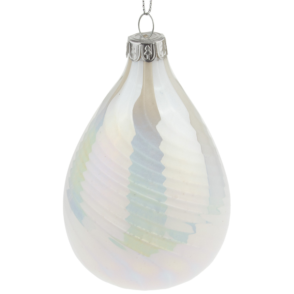 Christmas tree decoration Glass, White